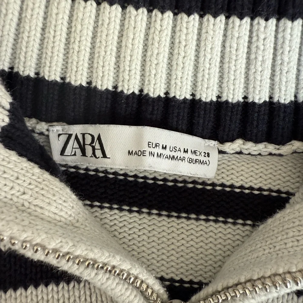 Zara Black and White Striped Sweater - Picture 3 of 3